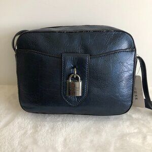 Guess Jardine Handbag Navy Blue Crossbody